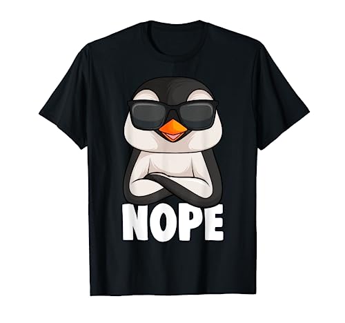 Pinguin Nope Penguin Mädchen Kinder Damen T-Shirt von Süße Pinguin Liebhaber Geschenke