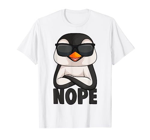 Pinguin Nope Penguin Mädchen Kinder Damen T-Shirt von Süße Pinguin Liebhaber Geschenke