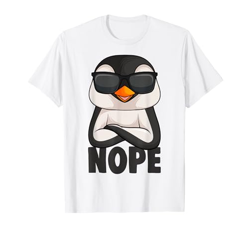 Pinguin Nope Penguin Mädchen Kinder Damen T-Shirt von Süße Pinguin Liebhaber Geschenke
