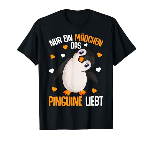 Pinguin Nur ein Mädchen das Pinguine liebt Kinder Penguin T-Shirt von Süße Pinguin Liebhaber Geschenke