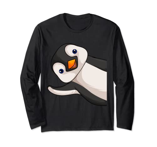 Pinguin Penguin Mädchen Jungen Kinder Damen Langarmshirt von Süße Pinguin Liebhaber Geschenke