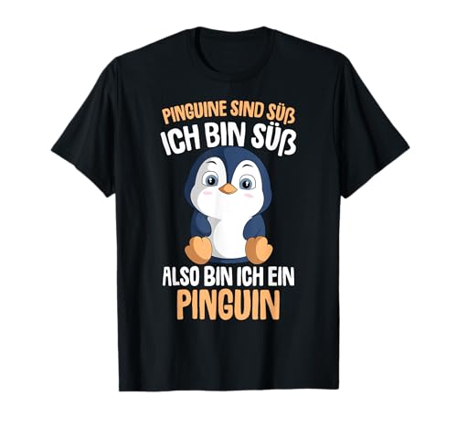 Pinguine sind süß Mädchen Kinder Damen Penguin T-Shirt von Süße Pinguin Liebhaber Geschenke