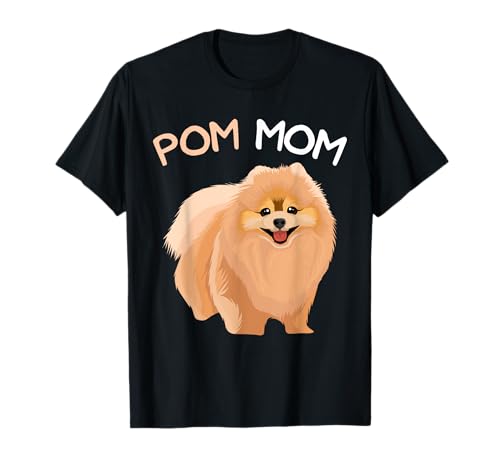 Pomeranian Pom Mom Zwergspitz Mama Frauchen , Halbarm, T-Shirt von Süße Pomeranian & Zwergspitz Hunde Geschenke