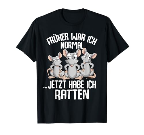 Früher war ich normal Ratten Hausratten Ratte Damen Kinder T-Shirt von Süße Ratten & Haustier Geschenke