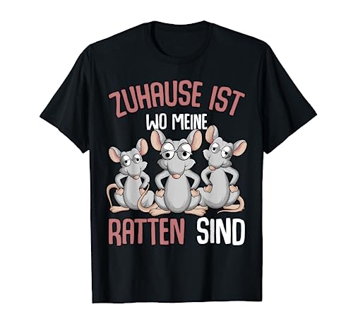 Zuhause ist wo meine Ratten sind Hausratten Ratte Damen T-Shirt von Süße Ratten & Haustier Geschenke