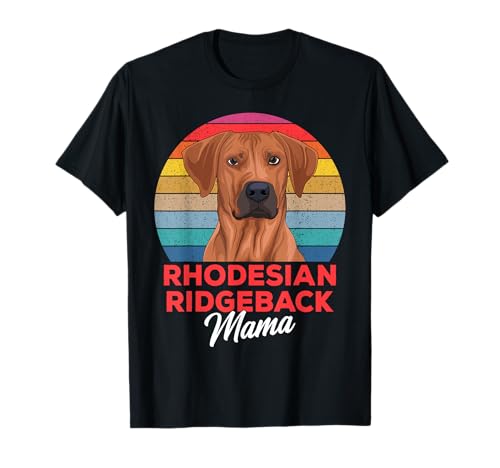Rhodesian Ridgeback Hunde Mama Frauchen T-Shirt von Süße Rhodesian Ridgeback Hunde Geschenke