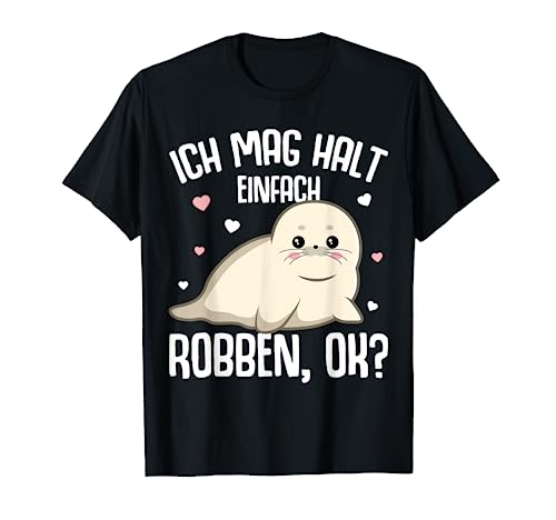 Robbe Seehund Seelöwe Robben Kinder Mädchen T-Shirt von Süße Robbe Geschenkideen