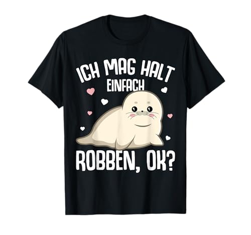Robbe Seehund Seelöwe Robben Kinder Mädchen T-Shirt von Süße Robbe Geschenkideen