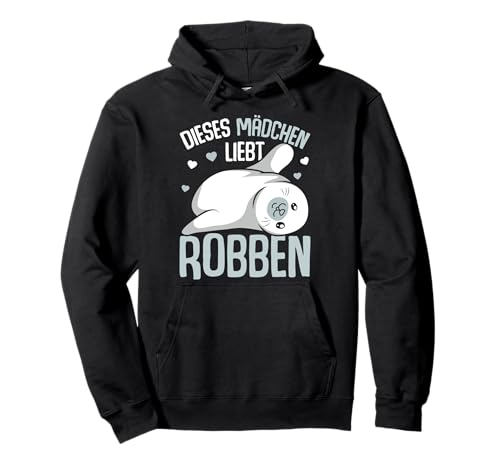 Robbe Seehund Seelöwe Robben Mädchen Kinder Pullover Hoodie von Süße Robbe Geschenkideen