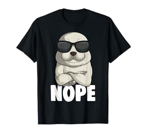 Robbe Seelöwe Seehund Kinder Damen Mädchen Jungen Robben T-Shirt von Süße Robbe Geschenkideen
