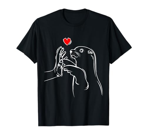 Robbe Seelöwe Seehund Robben Kinder Damen Mädchen T-Shirt von Süße Robbe Geschenkideen