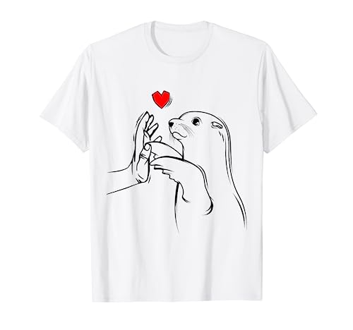 Robbe Seelöwe Seehund Robben Kinder Damen Mädchen T-Shirt von Süße Robbe Geschenkideen
