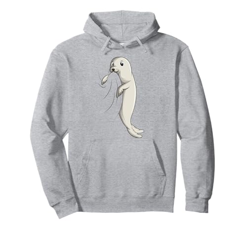 Robbe Seelöwe Seehund Robben Kinder Mädchen Jungen Damen Pullover Hoodie von Süße Robbe Geschenkideen