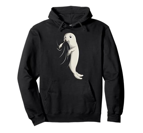Robbe Seelöwe Seehund Robben Kinder Mädchen Jungen Damen Pullover Hoodie von Süße Robbe Geschenkideen