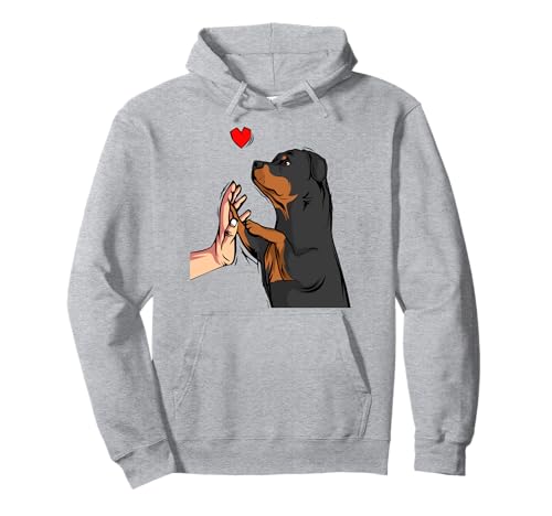 Rottweiler Liebe Hunde Frauchen Damen Pullover Hoodie von Süße Rottweiler Hund Geschenke