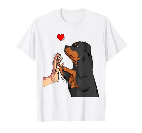 Rottweiler Liebe Hunde Frauchen Damen T-Shirt von Süße Rottweiler Hund Geschenke