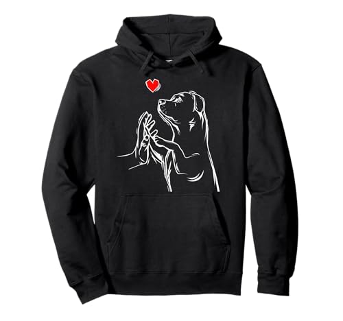 Rottweiler Liebe Lustig Hunde Frauchen Damen Pullover Hoodie von Süße Rottweiler Hund Geschenke