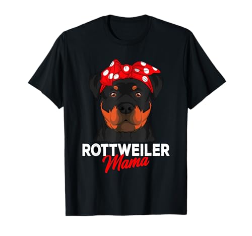 Rottweiler Mama Hunde Frauchen Muttertag Geschenkidee T-Shirt von Süße Rottweiler Hund Geschenke