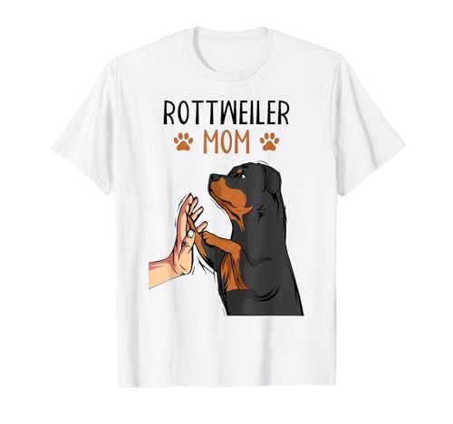 Rottweiler Mama Hunde Mom Frauchen Muttertag Frauen T-Shirt von Süße Rottweiler Hund Geschenke