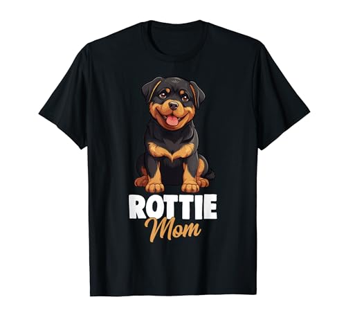 Rottweiler Mama Hunde Rottie Mom Damen T-Shirt von Süße Rottweiler Hund Geschenke