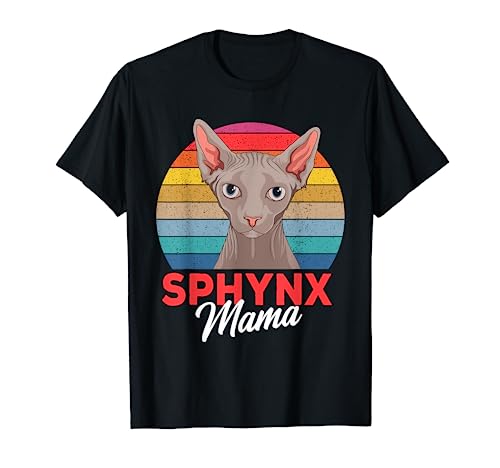 Sphynx Katze Sphinx Mama Nacktkatze Katzenliebhaber Geschenk T-Shirt von Süße Sphynx Katzen Design Geschenke