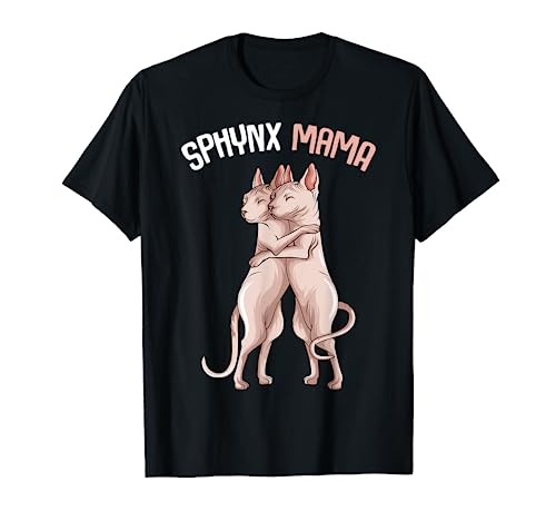Sphynx Mama Katze Sphinx Nacktkatze Katzen Liebhaber T-Shirt von Süße Sphynx Katzen Design Geschenke