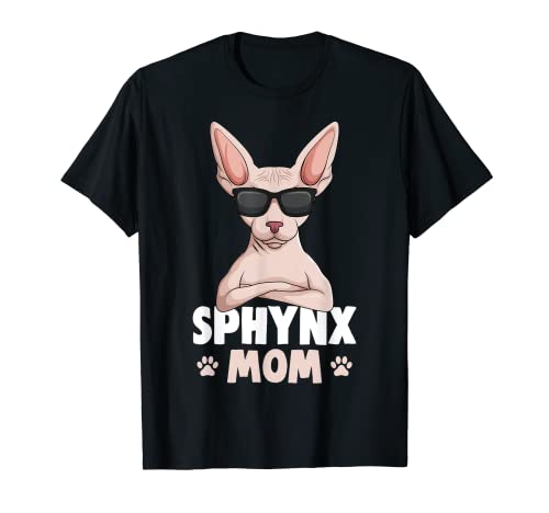 Sphynx Mom Katze Sphinx Mama Nacktkatze Katzen T-Shirt von Süße Sphynx Katzen Design Geschenke