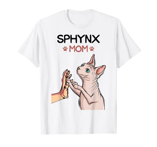 Sphynx Mom Mama Sphinx Katze Nacktkatze Katzenliebhaber T-Shirt von Süße Sphynx Katzen Design Geschenke