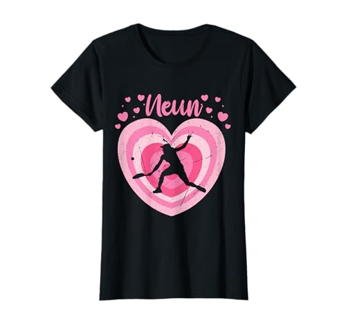 9. Geburtstag Mädchen Süßes Tennis Spielerin 9 Jahre T-Shirt von Süße Tennis Spielen Geburtstag Geschenk Mädchen