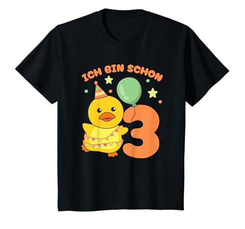 Ente Ich bin schon 3 Enten Geburtstags Kinder T-Shirt von Süße Tiere Geschenkidee zum 3. Geburtstag