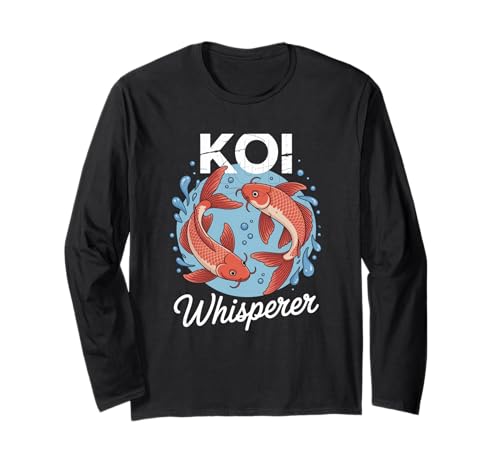 Koi Fisch Männer Frauen cool Koi Whisperer Design Langarmshirt Koi Fisch Männer Frauen cool Koi Whisperer Design Langarmshirt von Süße japanische Meerestier -Haustier Liebe