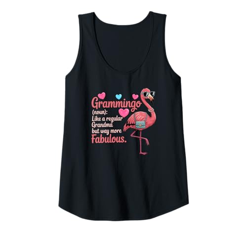 Damen Lustiger Grammingo süßes stilvolles Flamingos Tank Top von Süße und freche benutzerdefinierte Gibutiquen