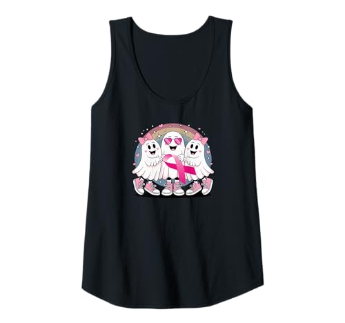 Damen Nette Geister unterstützen Brustkrebsbewusstsein Tank Top von Süße und freche benutzerdefinierte Gibutiquen