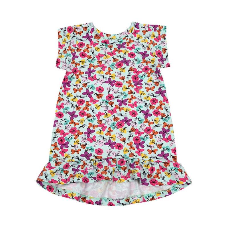 Tunika Kleid Cutie Shirt Baby Mädchen "Bunte Schmetterlinge & Blumen" Boho Geschenk Geburtstag Babyparty von SuesseZwerge