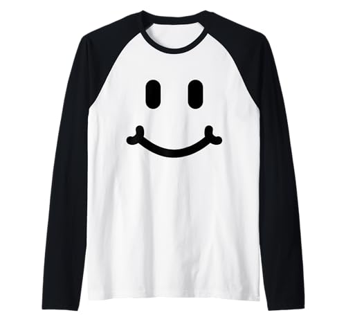 Retro Happy Smile 70er 80er Frauen Männer Kinder Raglan Retro Happy Smile 70er 80er Frauen Männer Kinder Raglan von Süsses 80er Smile Happy Face Männer Frauen Kinder