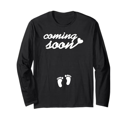 Baby Kommt Bald Schwangerschaft Ankündigung Langarmshirt Baby Kommt Bald Schwangerschaft Ankündigung Langarmshirt von Süßes Baby Füße Mamas Freude