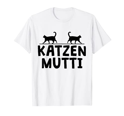 Schönes Katzenmutti Tshirt für Damen und Kinder T-Shirt von Süßes Katzen Mama Shirt