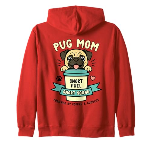Mops Mama Hundemama Hundeliebe Pug Mom Snort Squad Kaffee Kapuzenjacke Mops Mama Hundemama Hundeliebe Pug Mom Snort Squad Kaffee Kapuzenjacke von Süßes Mops Liebhaber Koffein Kaffeebecher Design