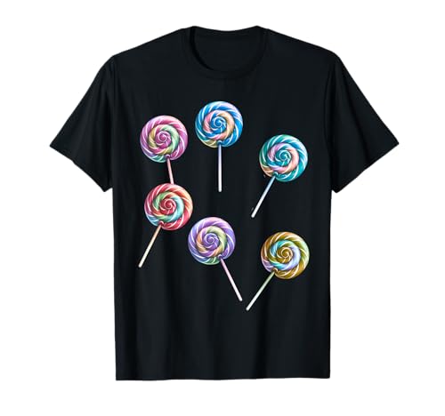 Süßigkeiten Kinder Mädchen Jungen Retro Lollie Lollies T-Shirt von Süßigkeiten Kinder Lolli