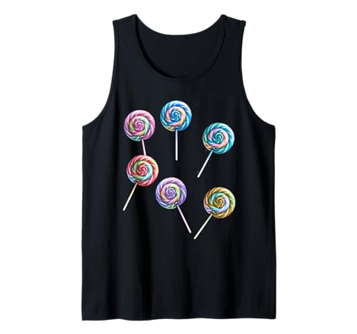 Süßigkeiten Kinder Mädchen Jungen Retro Lollie Lollies Tank Top Süßigkeiten Kinder Mädchen Jungen Retro Lollie Lollies Tank Top von Süßigkeiten Kinder Lolli