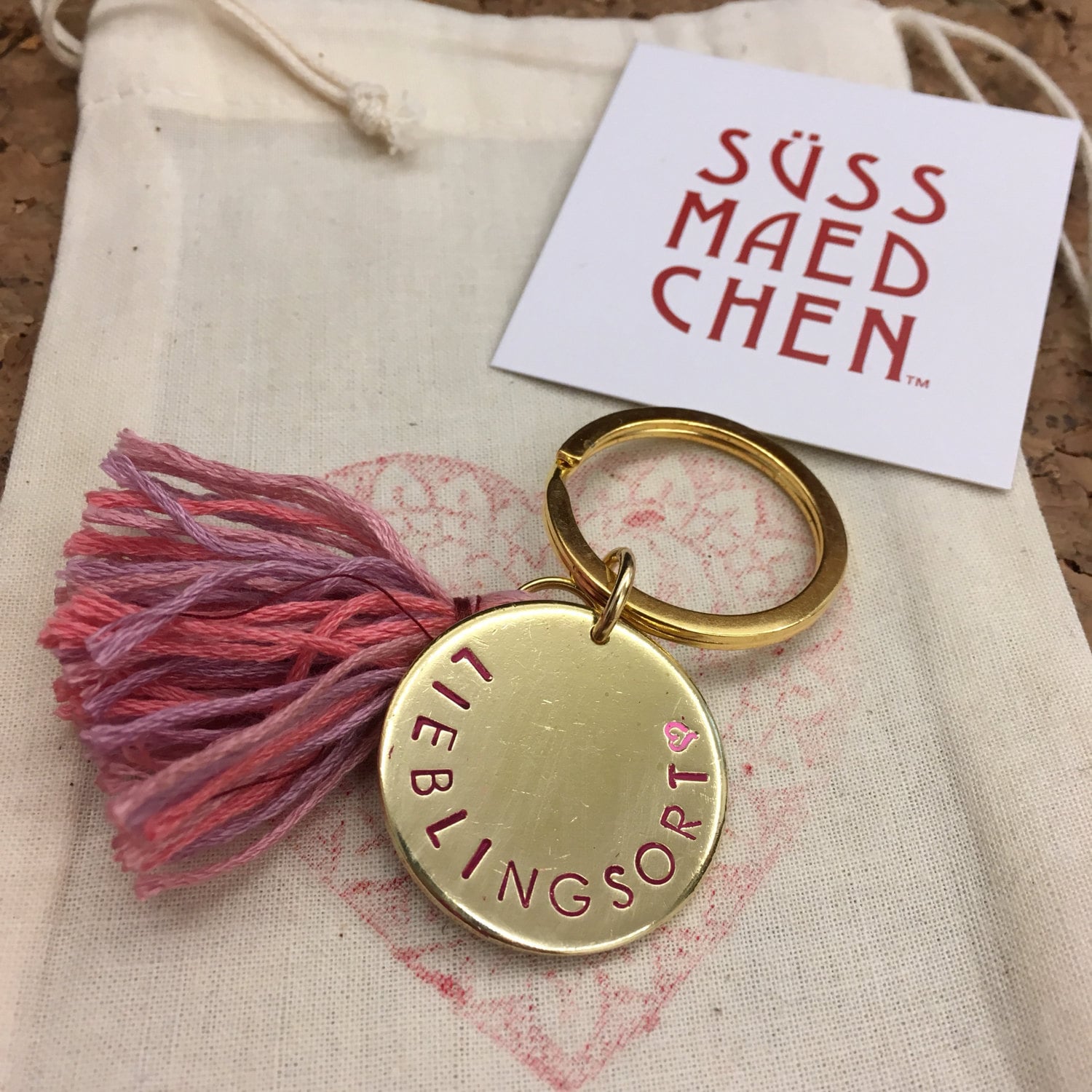 Lieblingsort Schlüsselanhänger Handgestempelt Geschenk Zuhause Einzug Daheim Paare Umzug Wohnung Weihnachtsgeschenk Freund von Suessmaedchen