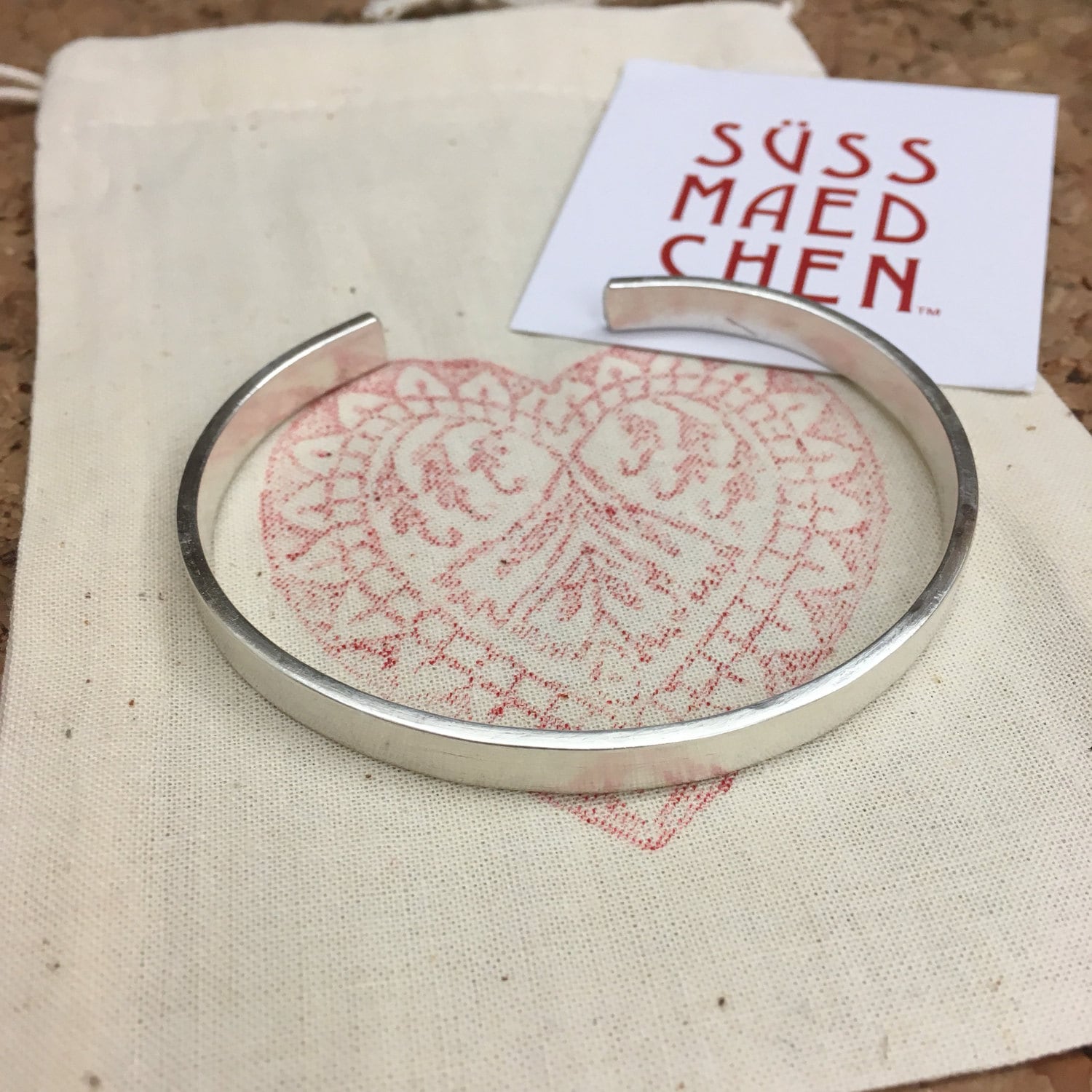 Personalisierter Feinsilber Armreifen Mann Wunschtext Armspange 999 Silber Biegbar Armschmuck Herren Customized Bracelet Men von Suessmaedchen