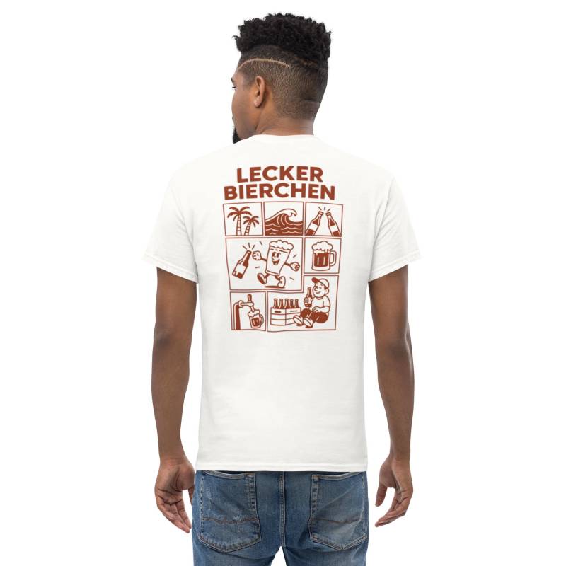 Retro Lecker Bierchen - Premium Shirt Backprint Retro Lecker Bierchen - Premium Shirt Backprint von Suffdruck