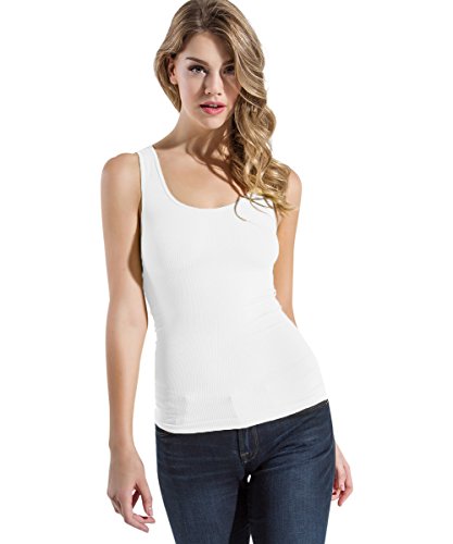 Sugar Lips Damen Tanktop Tank-Top/Cami-Shirt, Weiss/opulenter Garten, Einheitsgröße von Sugar Lips