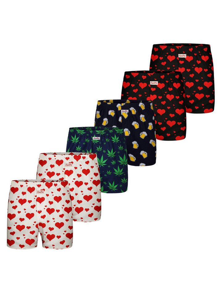 Sugar Pine Boxer Motiv Print Mix (6-St) Sugar Pine Boxershorts von Sugar Pine
