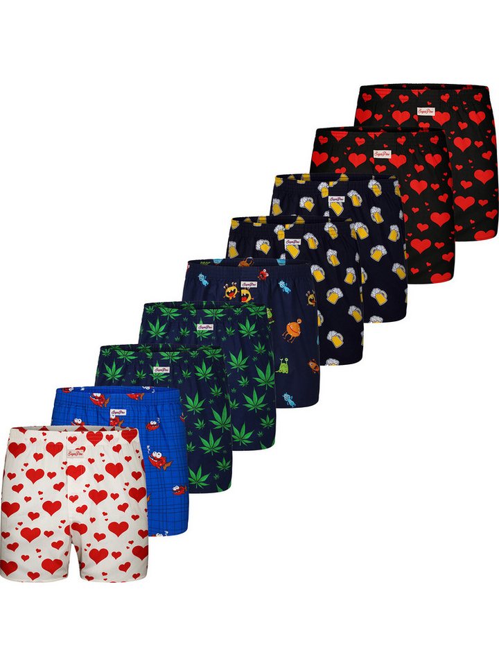 Sugar Pine Boxer Motiv Print Mix (9-St) Sugar Pine Boxershorts von Sugar Pine