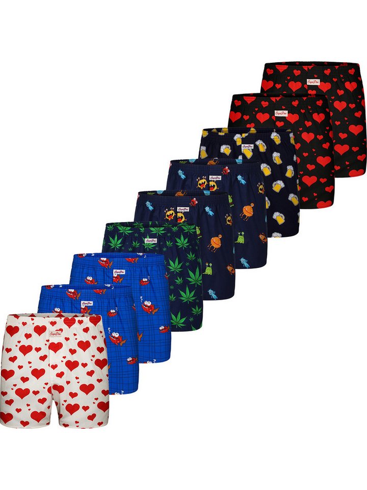 Sugar Pine Boxer Motiv Print Mix (9-St) Sugar Pine Boxershorts von Sugar Pine