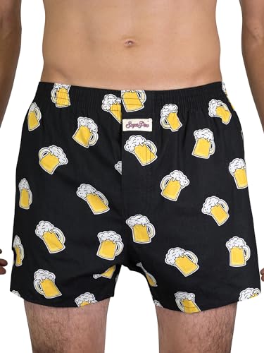 Sugar Pine Herren American Boxer Boxershorts Shorts Webboxer mit Motiv Herzen von Sugar Pine