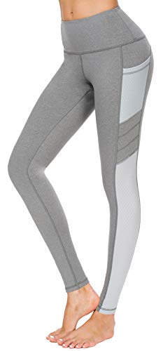 Sugar Pocket Sporthose Damen Länge Leggings Stretch Tights Fitnesshose mit Taschen Yogahose Jogginghose von Sugar Pocket