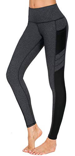 Sugar Pocket Sporthose Damen Länge Leggings Stretch Tights Fitnesshose mit Taschen Yogahose Jogginghose von Sugar Pocket